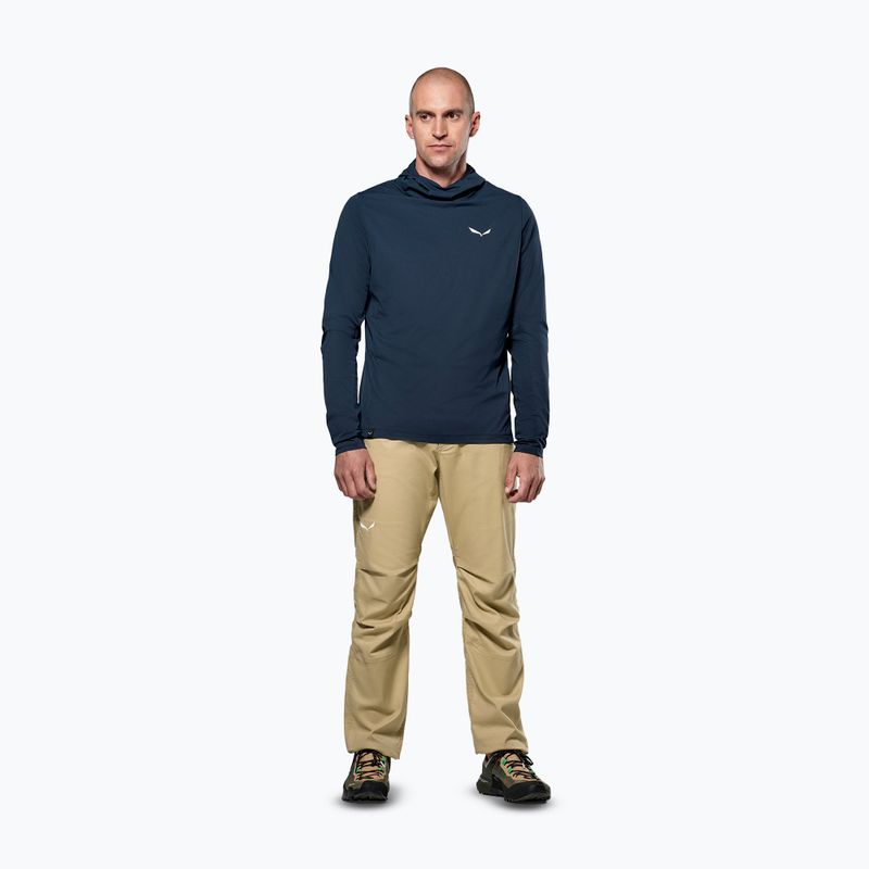 Hanorac de trekking pentru bărbați Salewa Puez Sun Hoodie navy blazer 2