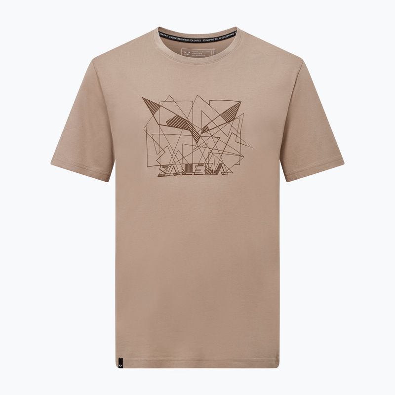 Tricou pentru bărbați Salewa Eagle Geometric quicksand 5