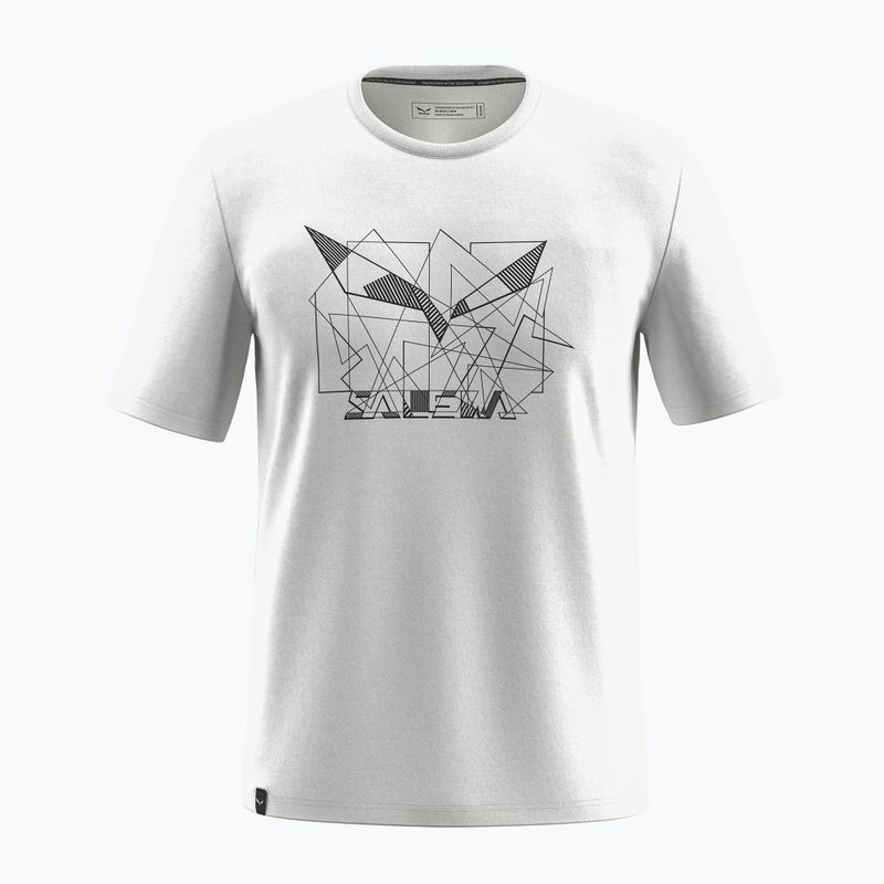 Bărbați Salewa Eagle Geometric T-shirt alb optic