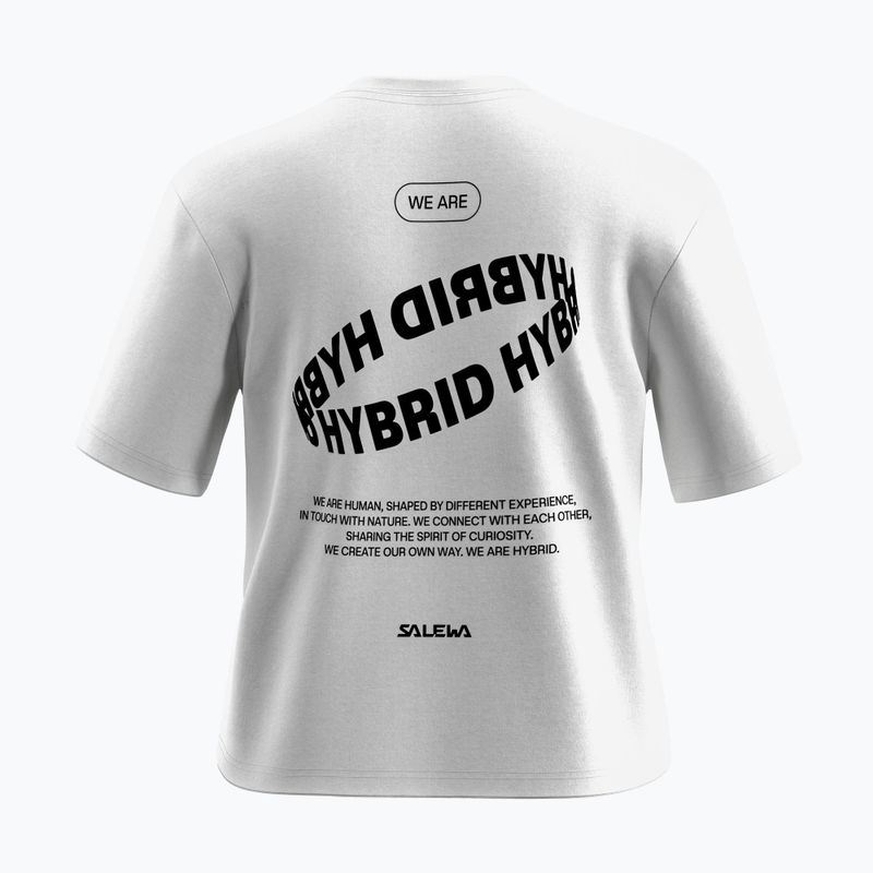 Tricou pentru femei Salewa Eagle Hybrid Loose optical alb 2