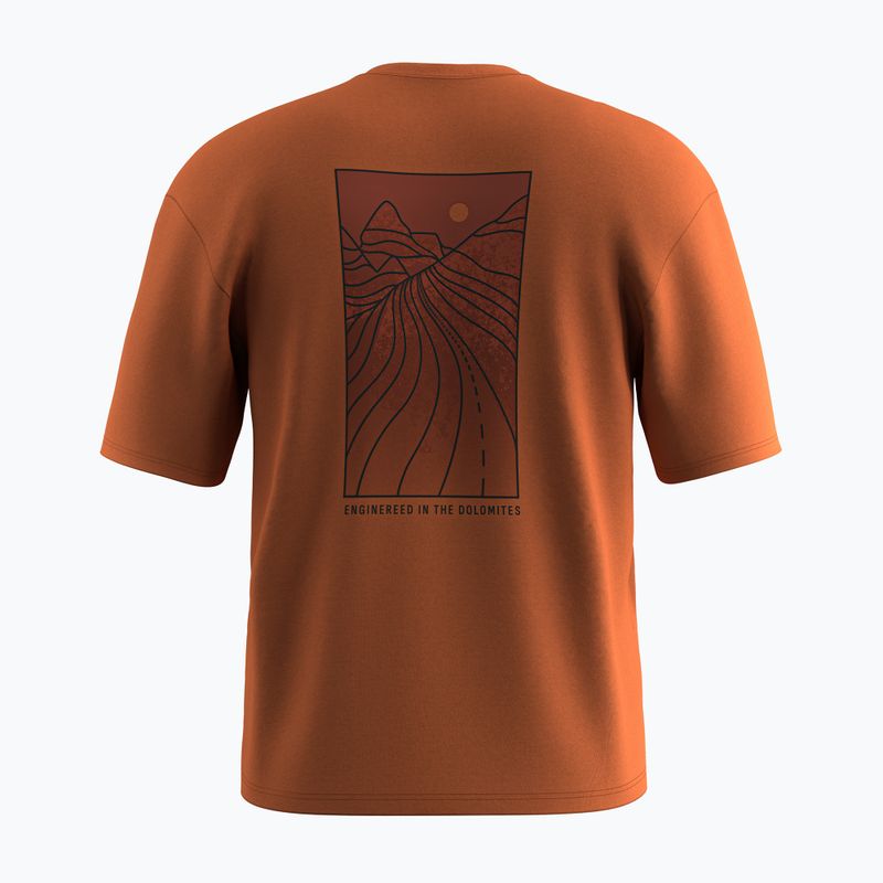 Bărbați Salewa Eagle Sunset Loose tricou bombay maro 2