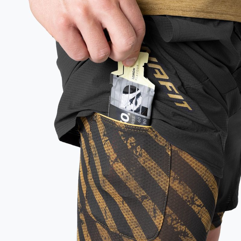 Pantaloni scurți de alergare pentru bărbați DYNAFIT Trail 2IN1 black out tobacco 5