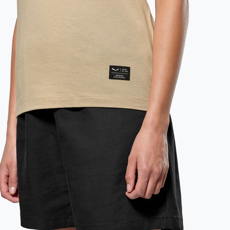 Femeii Salewa Eagle Sunset Loose quicksand T-shirt 4