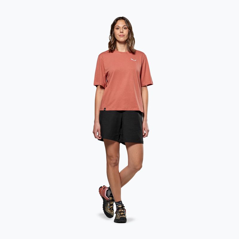 Femeii Salewa Eagle Sunset Loose tricou etruscan roșu 2