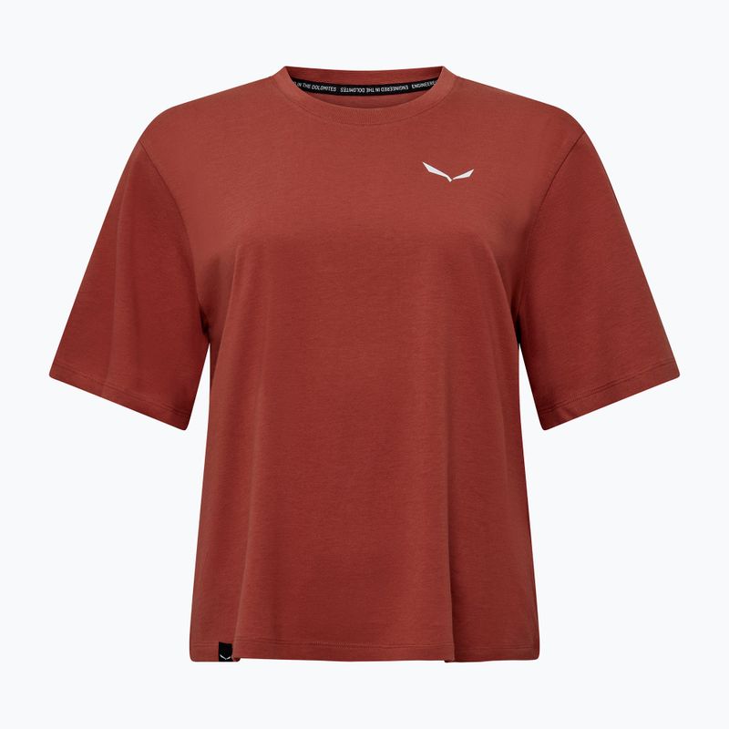 Femeii Salewa Eagle Sunset Loose tricou etruscan roșu 5
