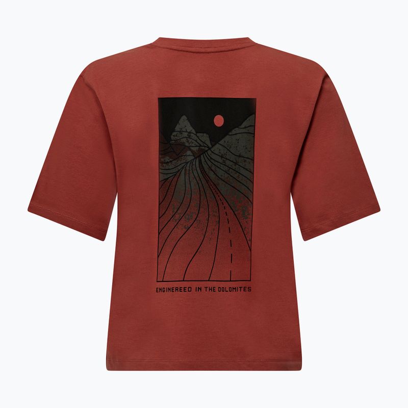 Femeii Salewa Eagle Sunset Loose tricou etruscan roșu 6