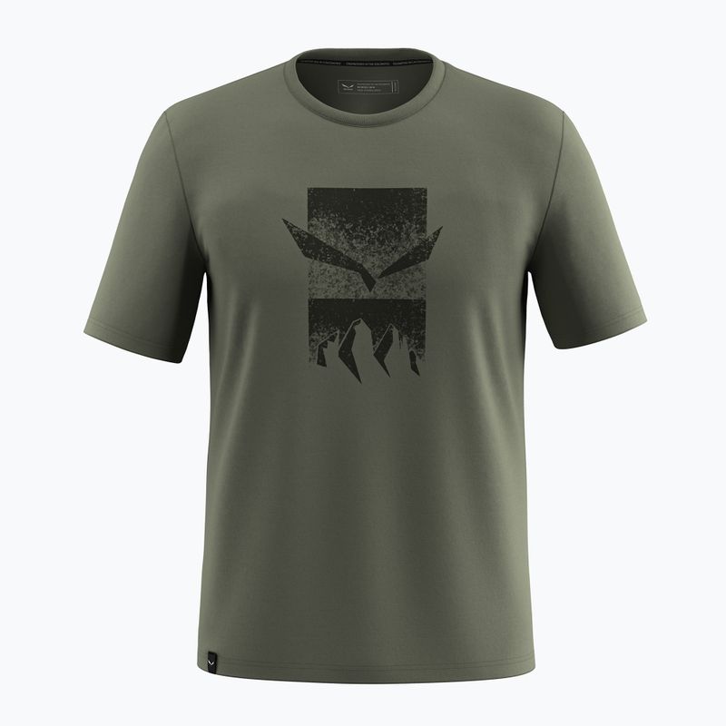 Bărbați Salewa Eagle 3CIME decolorat verde T-shirt