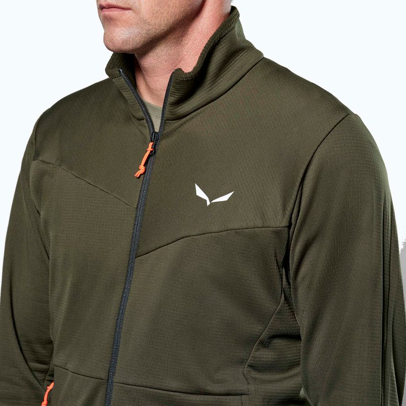 Bluză de trekking pentru bărbați Salewa Puez Cammio PL dark olive 4
