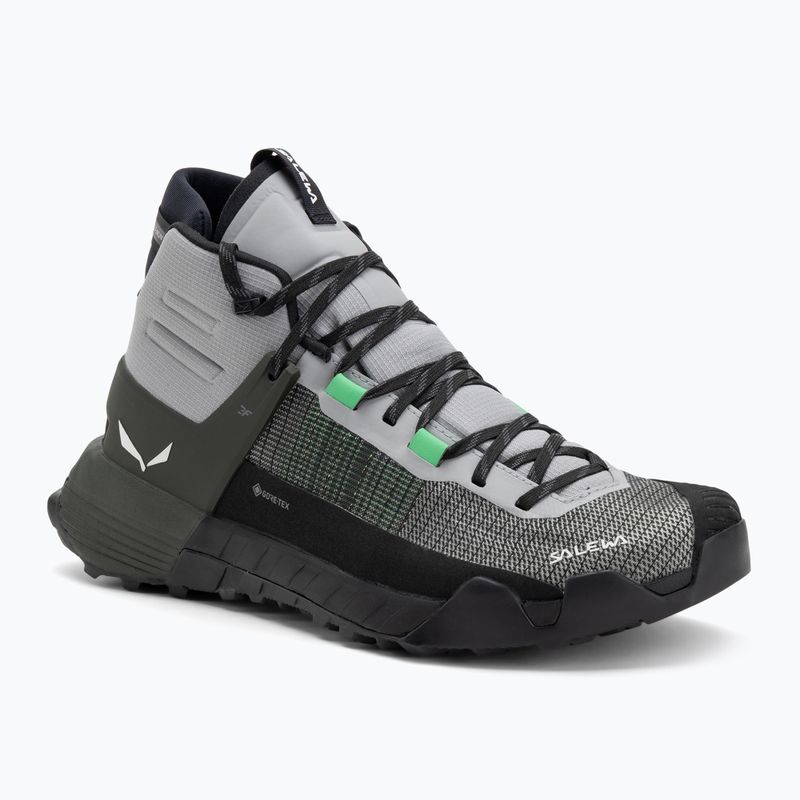 Pantofi de abordare pentru bărbați Salewa Wildfire Nxt Mid GTX aliaj / dark olive