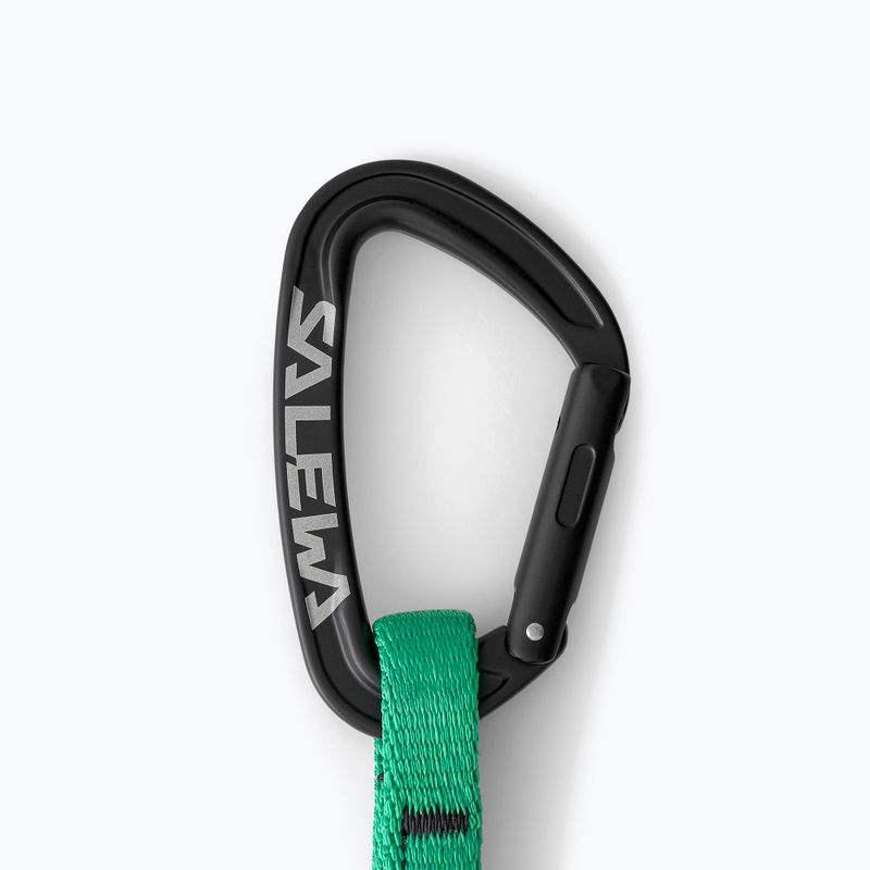 Buclă de cățărare Salewa Ortles Str/Bnt 170 Qd black/irish green 3