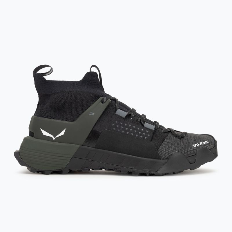 Pantofi de abordare pentru bărbați Salewa Wildfire Nxt Knit onyx / dark olive 2