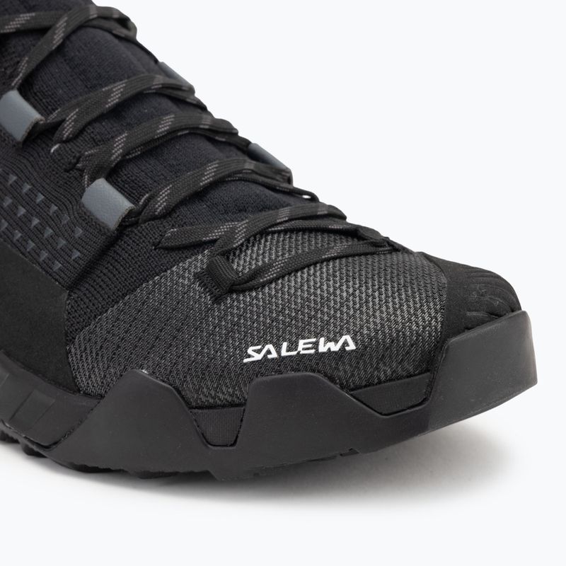 Pantofi de abordare pentru bărbați Salewa Wildfire Nxt Knit onyx / dark olive 7