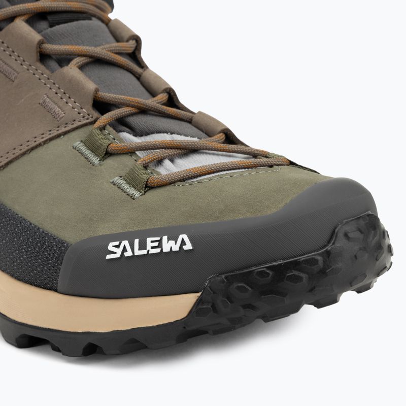 Salewa cizme de trekking pentru bărbați Puez Leather Mid Ptx bungee cord / onyx 7