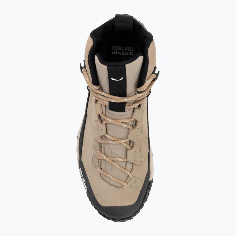 Salewa cizme de trekking pentru femei Puez Leather Mid Ptx quicksand / onyx 5