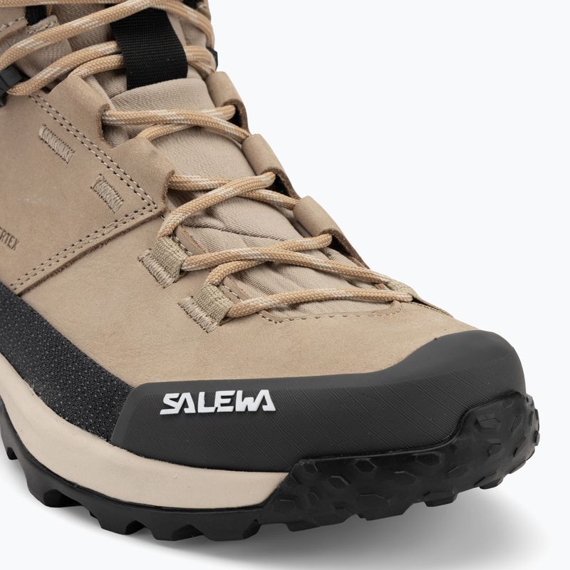Salewa cizme de trekking pentru femei Puez Leather Mid Ptx quicksand / onyx 7