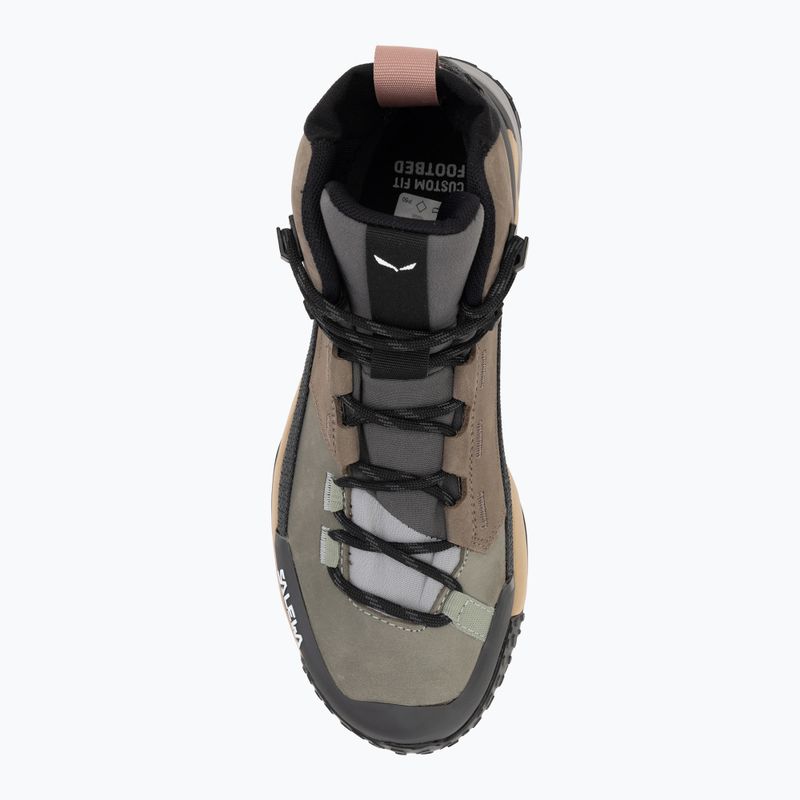Salewa cizme de trekking pentru femei Puez Leather Mid Ptx bungee cord / onyx 5