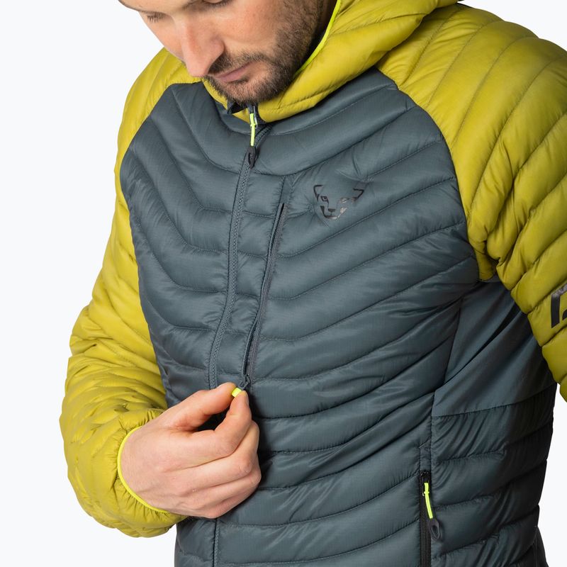 Geacă de puf pentru bărbați DYNAFIT Radical Down RDS Hooded golden lime 5