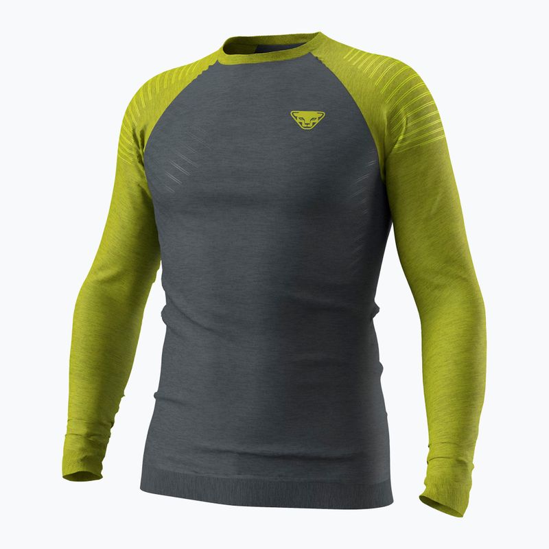Longsleeve termoactiv pentru bărbați DYNAFIT Tour Light Merino golden lime 4