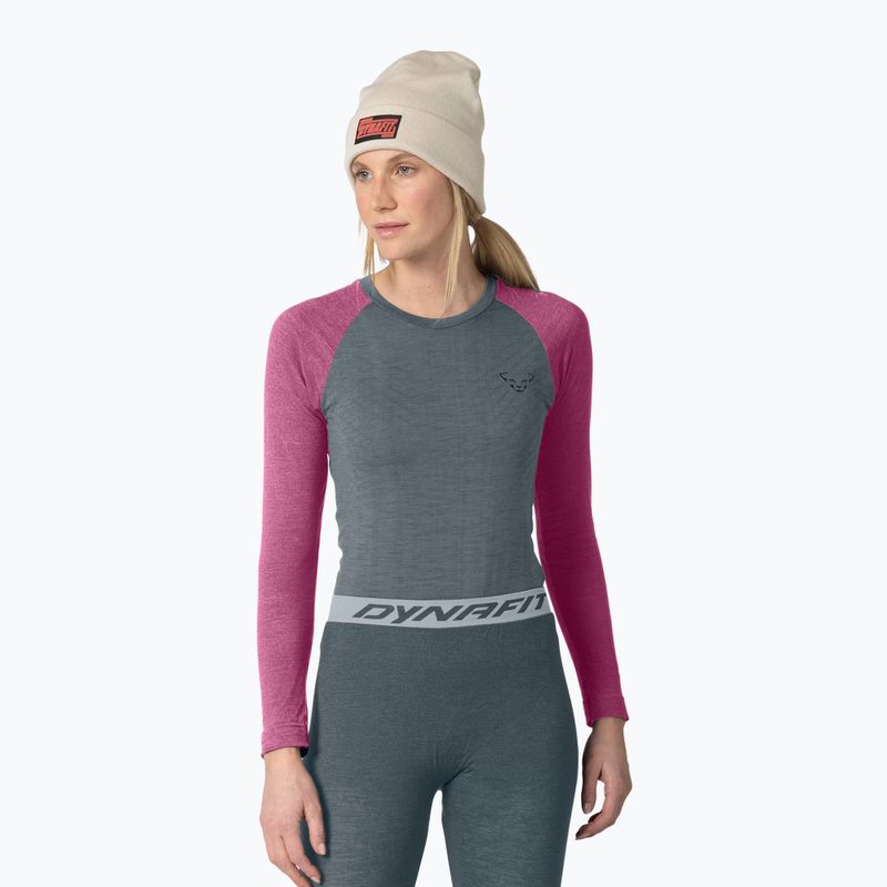 Bluză termică damă DYNAFIT Tour Light Merino magenta