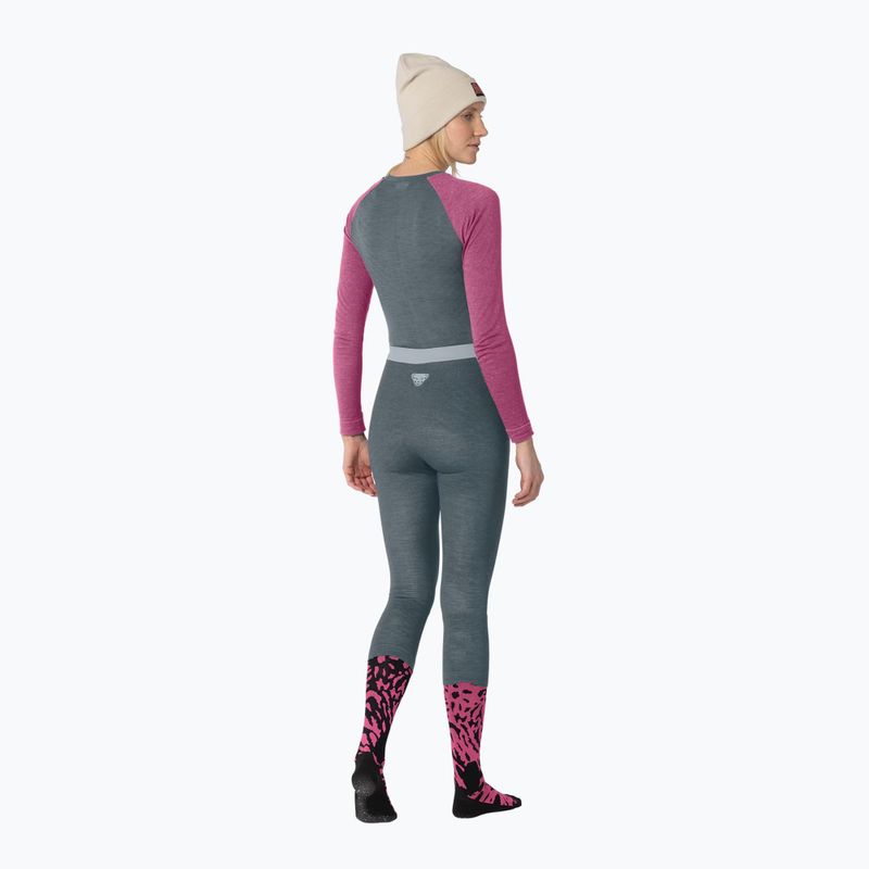 Bluză termică damă DYNAFIT Tour Light Merino magenta 3