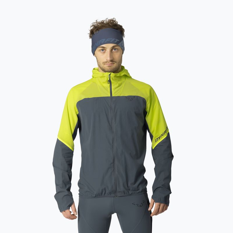 Geacă de alergare pentru bărbați DYNAFIT Alpine Wind ultra yellow