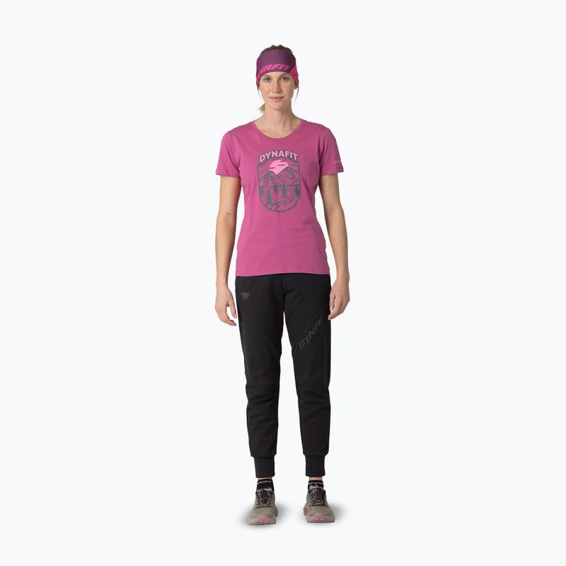 Tricou pentru femei DYNAFIT Graphic Co magenta/horizon 2