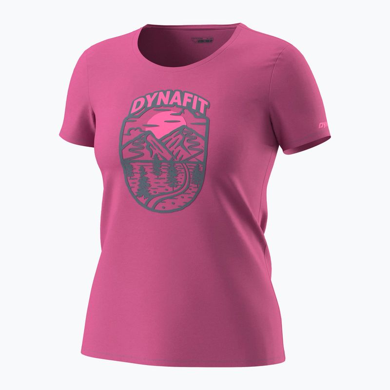 Tricou pentru femei DYNAFIT Graphic Co magenta/horizon 4