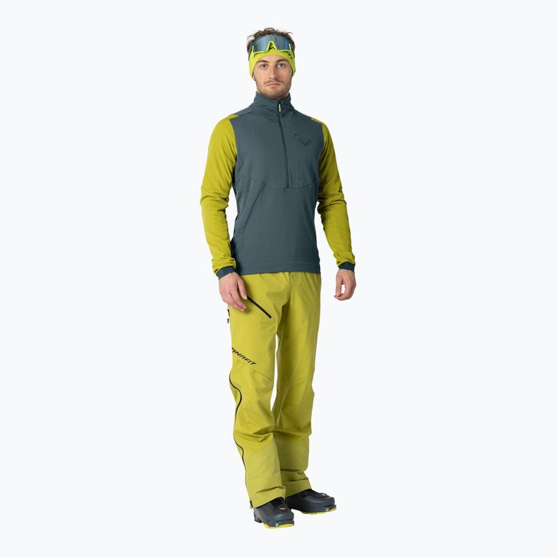Bluză de schi de tură pentru bărbați DYNAFIT Blacklight Thermal 1/2 Zip golden lime 2