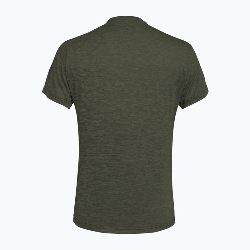 Tricou bărbați Salewa Puez Melange Dry faded green melange 2