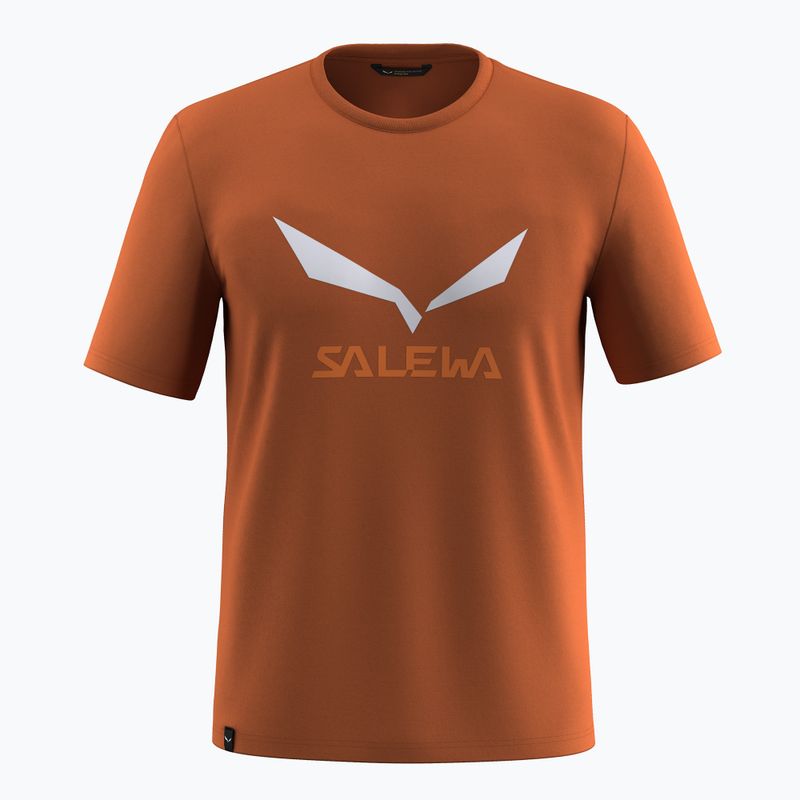 Tricou bărbați Salewa Solidlogo Dry bombay brown