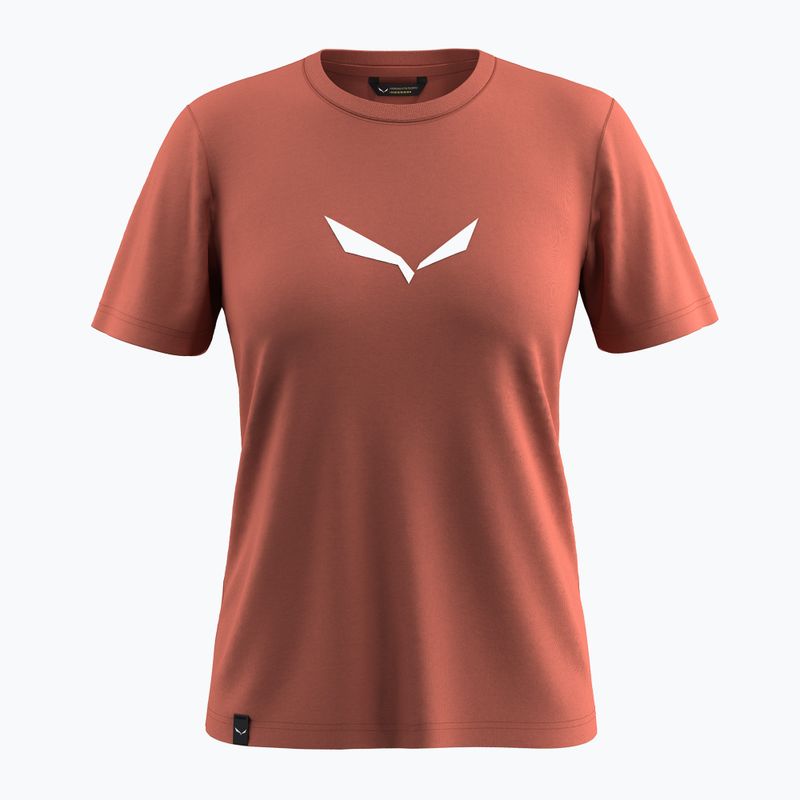 Tricou damă Salewa Solid Dry etruscan red