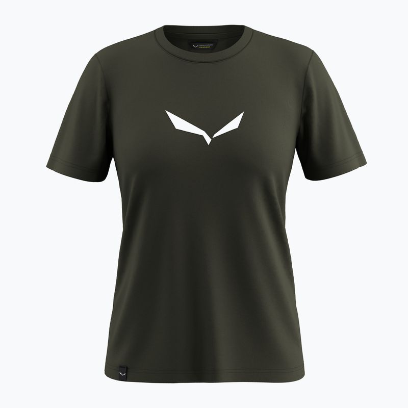 Tricou damă Salewa Solid Dry dark olive