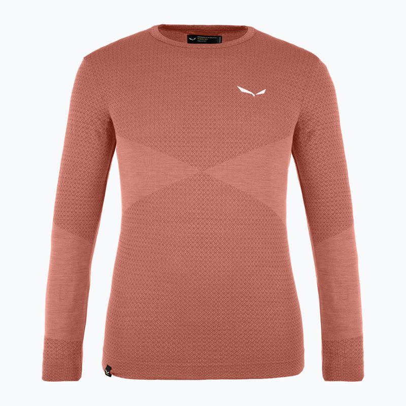 Longsleeve termoactiv pentru copii Salewa Zebru Med Warm AMR etruscan red