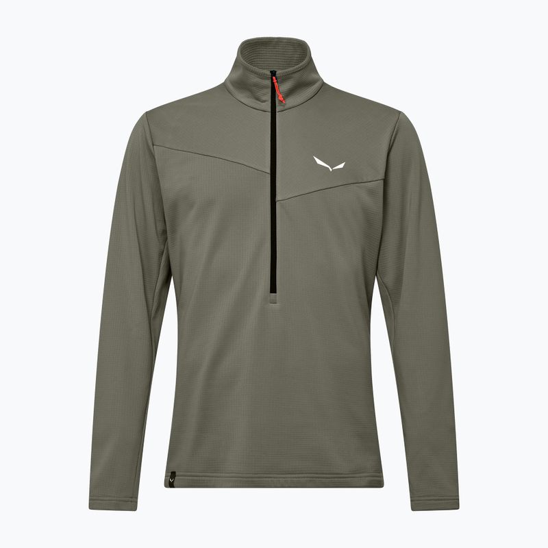 Bluză de trekking pentru bărbați Salewa Puez Cammio Polarlite Half Zip Faded Green