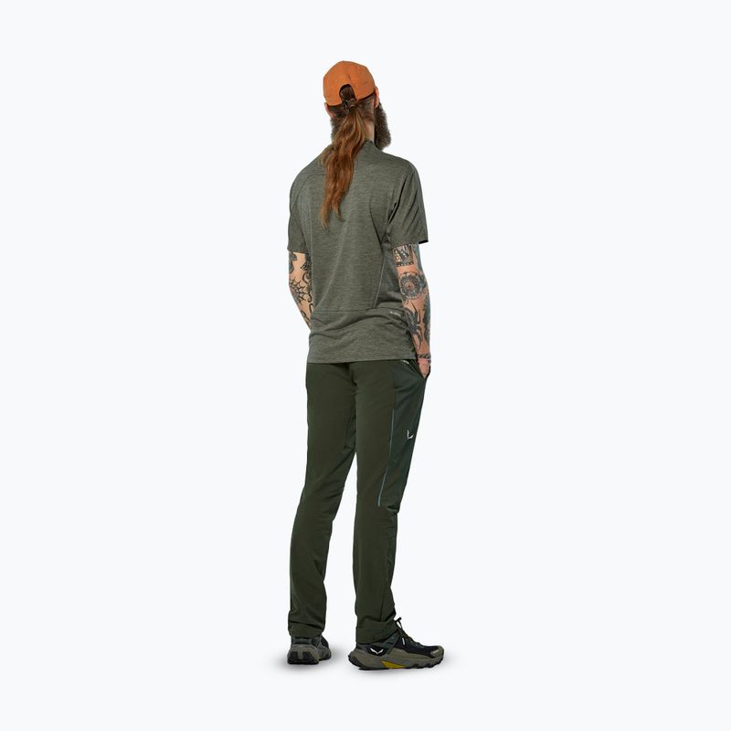 Tricou pentru bărbați Salewa Pedroc Dry Wind faded green 3