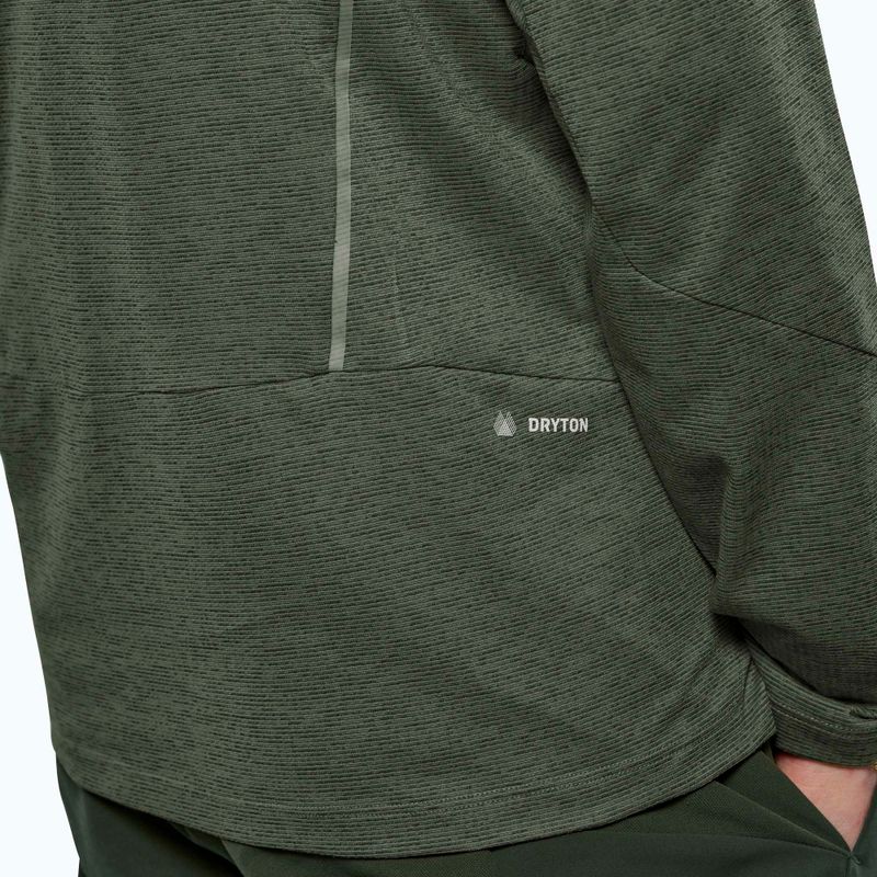 Longsleeve pentru brăbați Salewa Pedroc Dry Wind Half Zip Tee faded green 5