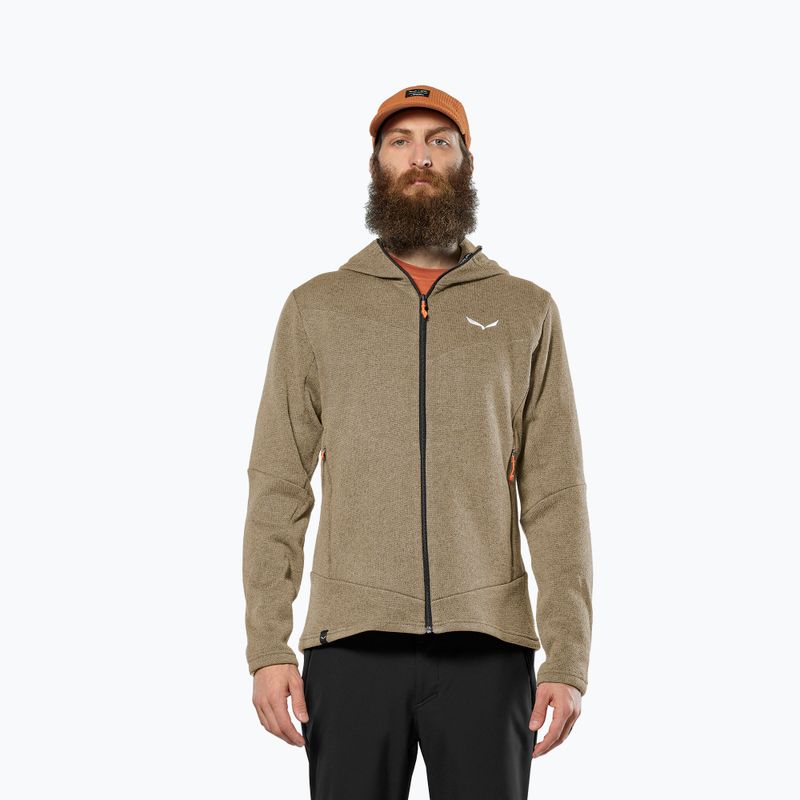 Bluză de trekking pentru bărbați Salewa Puez Rocca Polarlite Hood quicksand