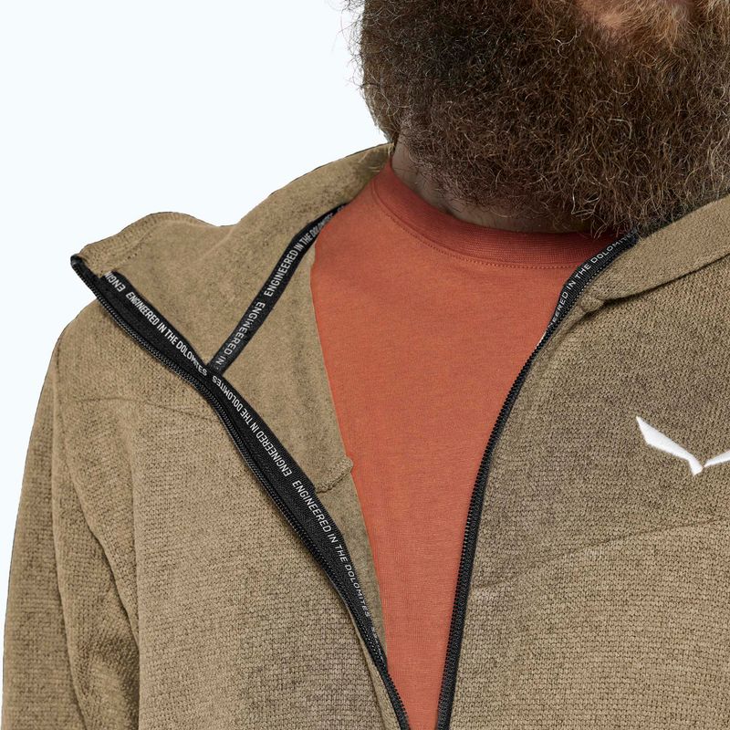 Bluză de trekking pentru bărbați Salewa Puez Rocca Polarlite Hood quicksand 4
