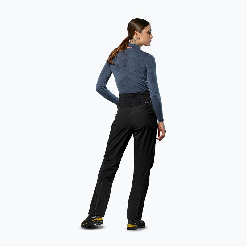 Pantaloni de trekking pentru femei Salewa Ortles Duratretch/Stormwall black out 3