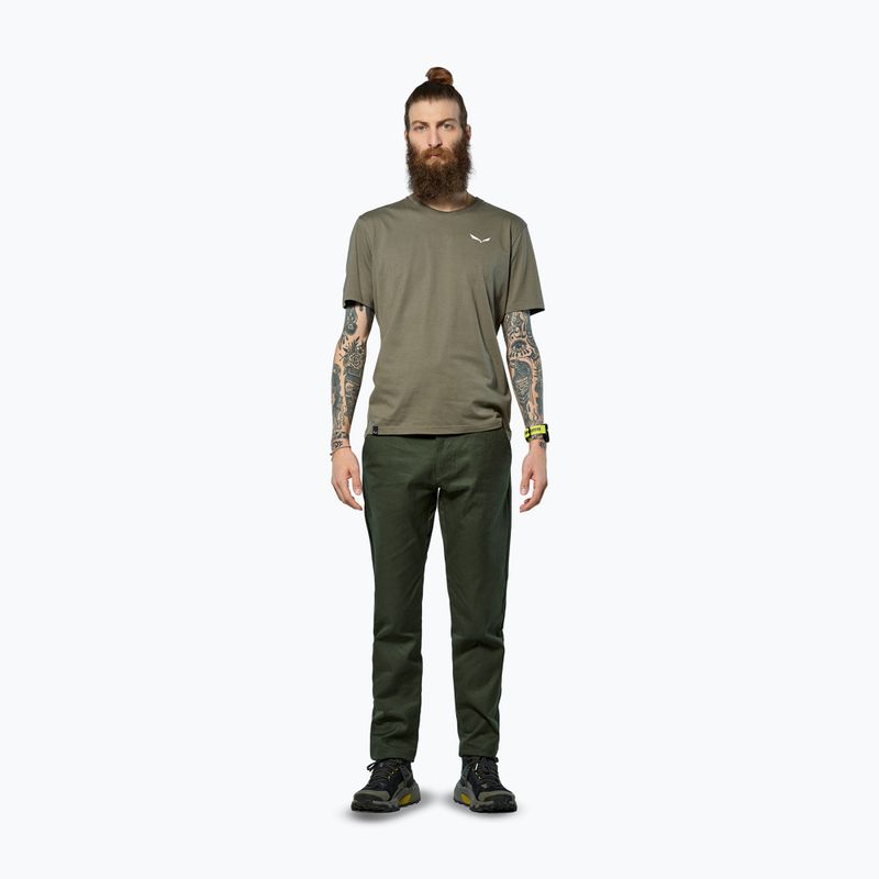 Tricou pentru bărbați Salewa Eagle Vocab faded green 2