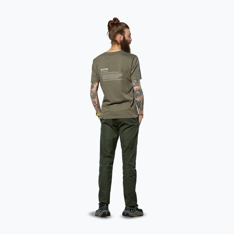 Tricou pentru bărbați Salewa Eagle Vocab faded green 3