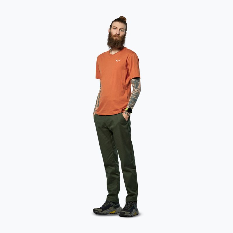 Tricou pentru bărbați Salewa Eagle Vocab bombay brown 2