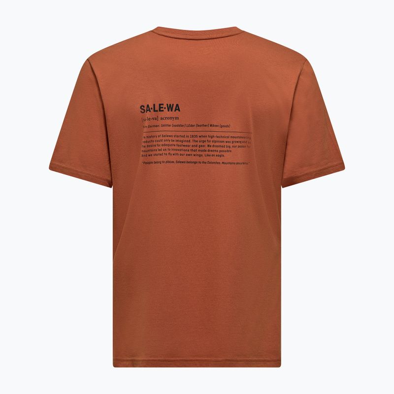 Tricou pentru bărbați Salewa Eagle Vocab bombay brown 6