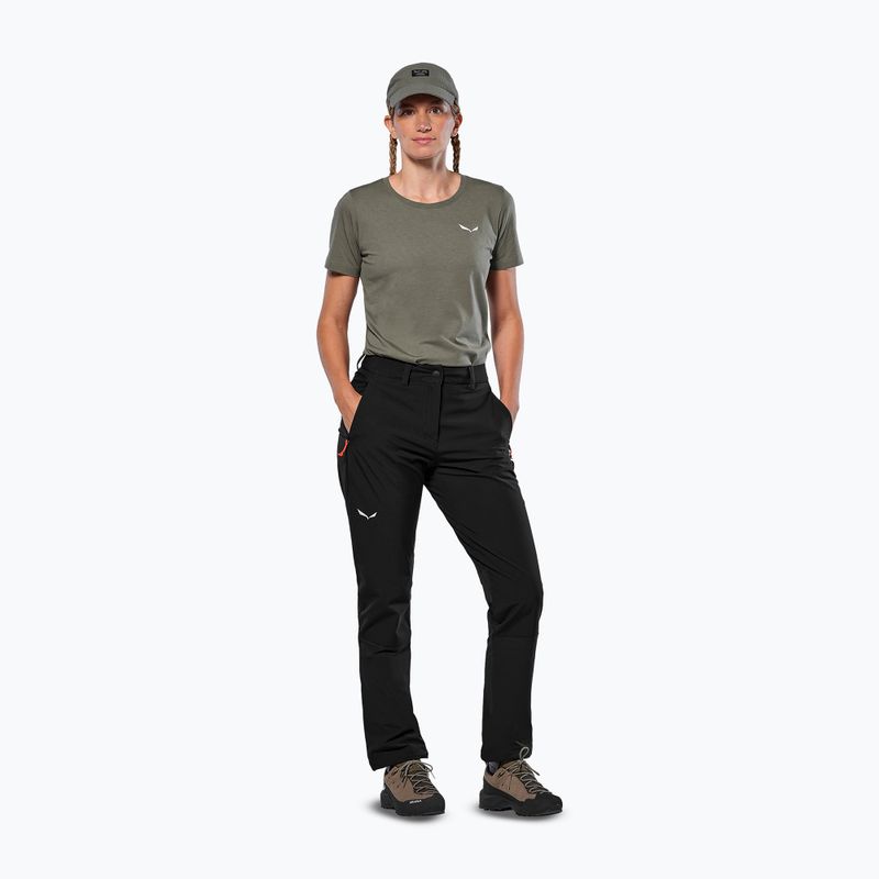 Pantaloni softshell pentru femei Salewa Puez Dolomia 2 black out 2