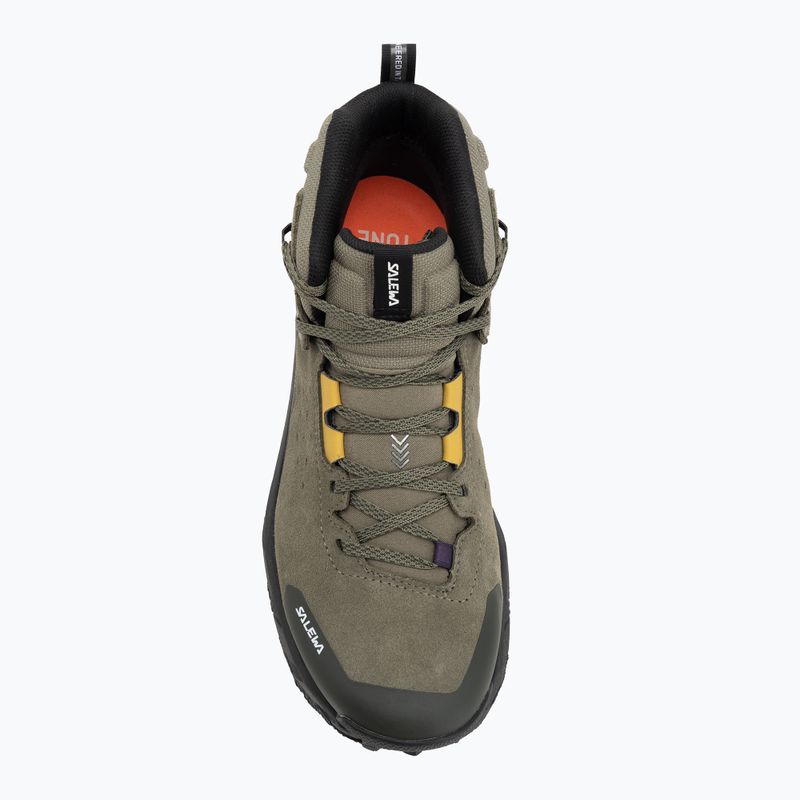 Încălțăminte de trekking pentru bărbați Salewa Pedroc 2 Leather Mid PTX faded green/dark olive 5