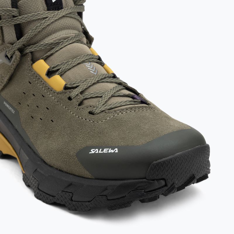 Încălțăminte de trekking pentru bărbați Salewa Pedroc 2 Leather Mid PTX faded green/dark olive 7