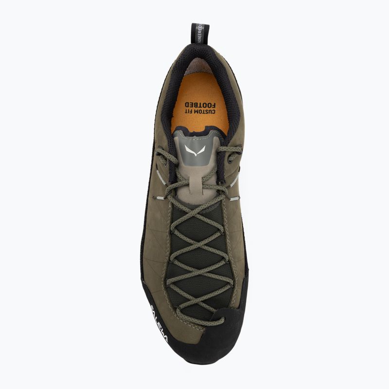 Încălțăminte de abordare pentru bărbați Salewa Wildfire Leather 2 GTX faded green/black 5