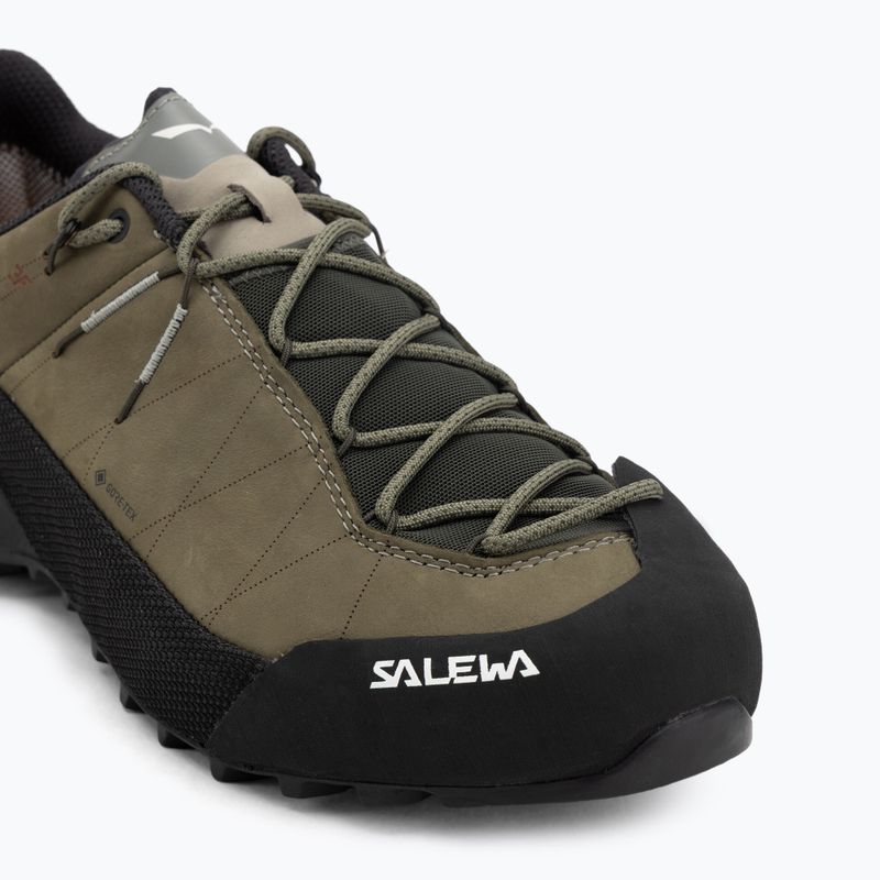 Încălțăminte de abordare pentru bărbați Salewa Wildfire Leather 2 GTX faded green/black 7