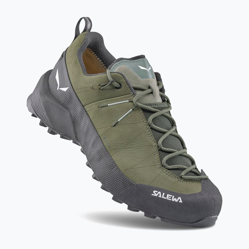 Încălțăminte de abordare pentru bărbați Salewa Wildfire Leather 2 GTX faded green/black 13