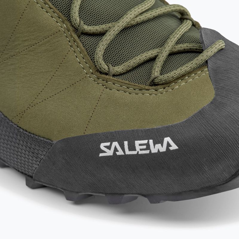 Încălțăminte de abordare pentru bărbați Salewa Wildfire Leather 2 GTX faded green/black 15